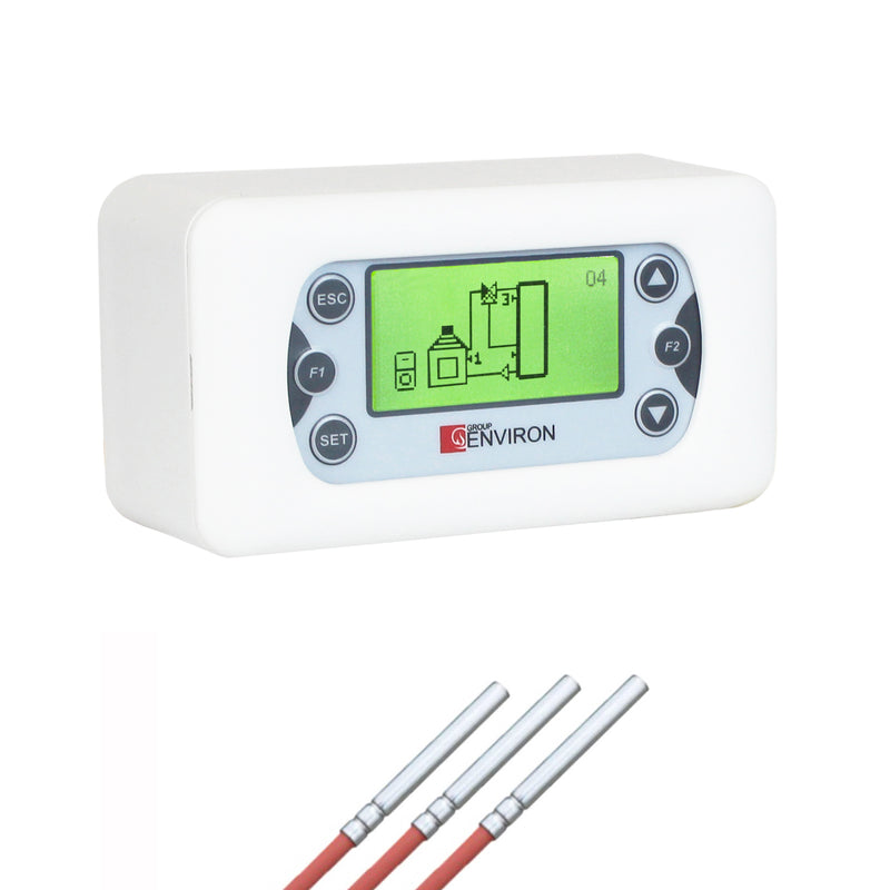 Clima TDS503 2 zone temperature differential controller water-bearing fireplace stoves, wood boilers