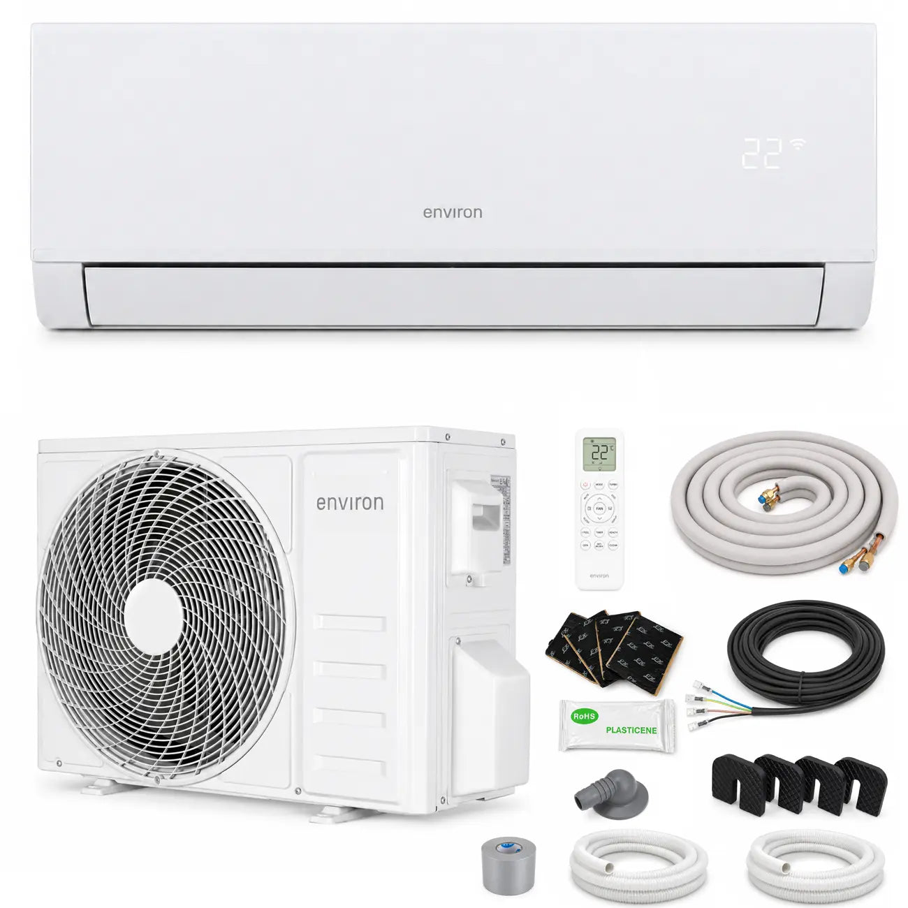 ClimaBoost A+++ Split Klimaanlage Quick Connect 12.000 BTU (3,5 kW) Komplettset