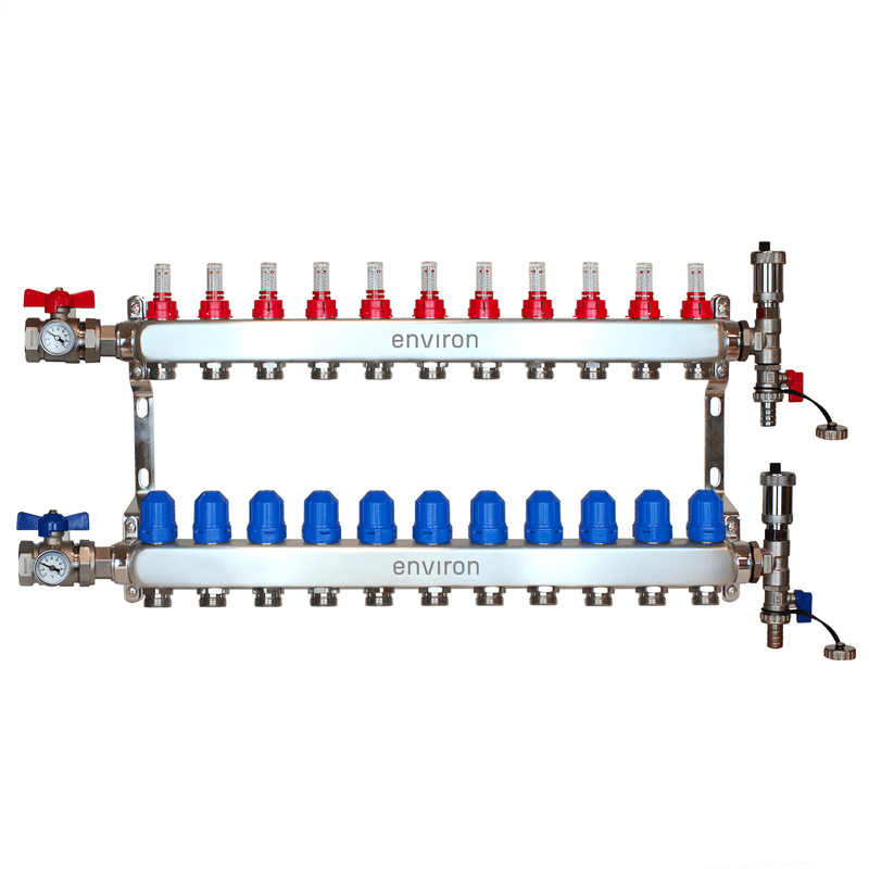 Festwertregelset M058 mit Grundfos UPM3 25/6 Hocheffizienzpumpe und Heizkreisverteiler und Zubehör