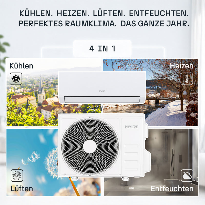 ClimaBoost A+++ Multisplit Klimaanlage Quick Connect Duo 18.000 BTU (5,2 kW) – 2 Innengeräte