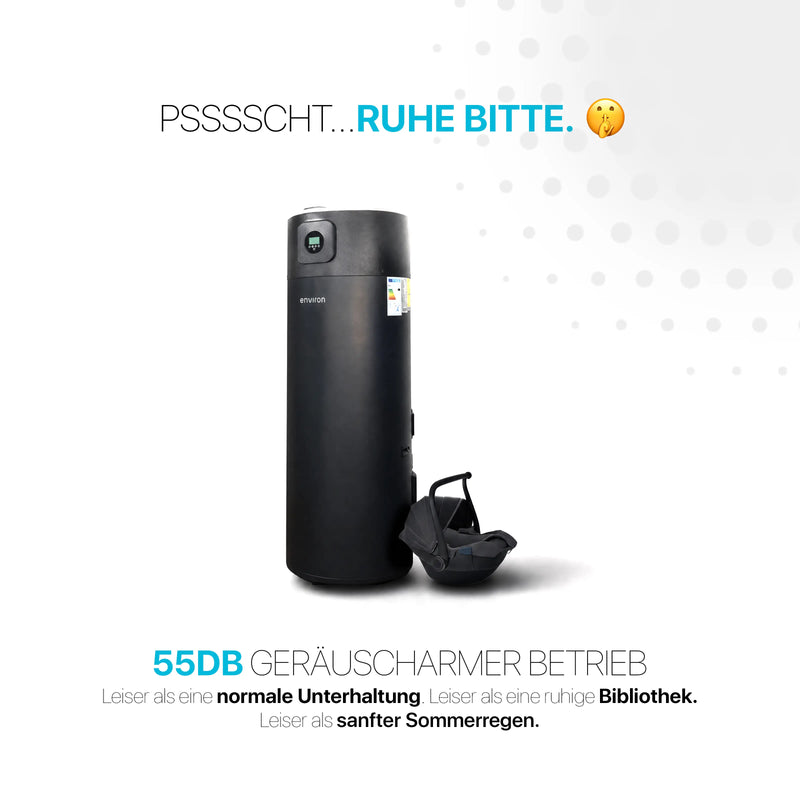 AquaBoost A+ Brauchwasserwärmepumpe 200 Liter – mit Wärmetauscher