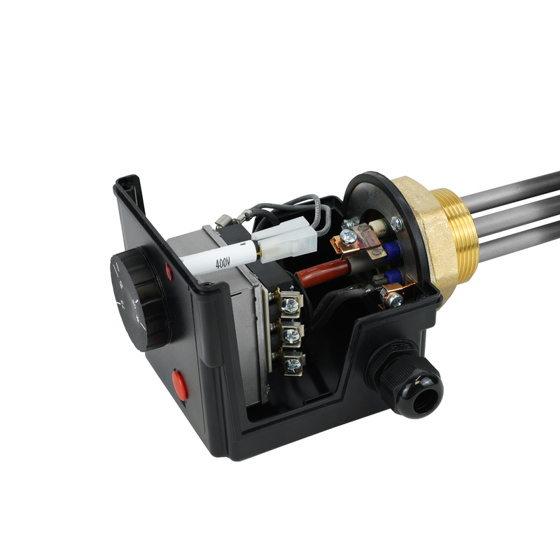 Resistenza elettrica 3 kW – termostato e isolamento – 400V – 1½" maschio