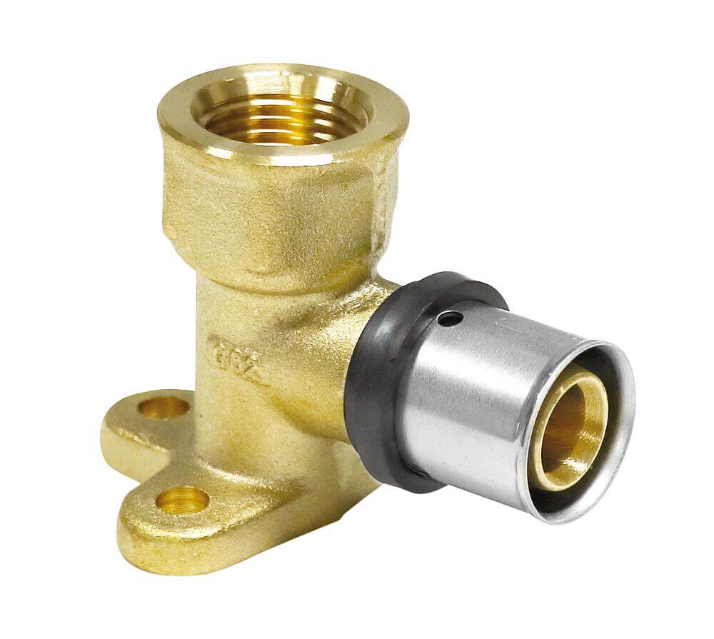 Conexión de prensa Pipetec para tubo multicapa TH U codo de pared prensado 16 / 20 / 26 mm