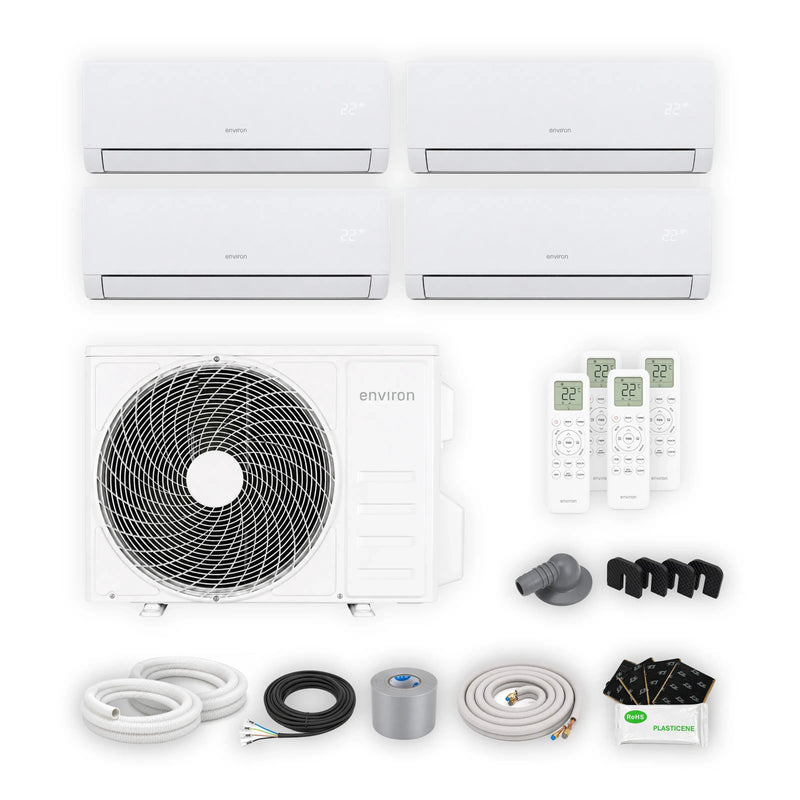 ClimaBoost A+++ Multisplit Klimaanlage Quick Connect Quattro 30.000 BTU (8,2 kW) – 4 Innengeräte