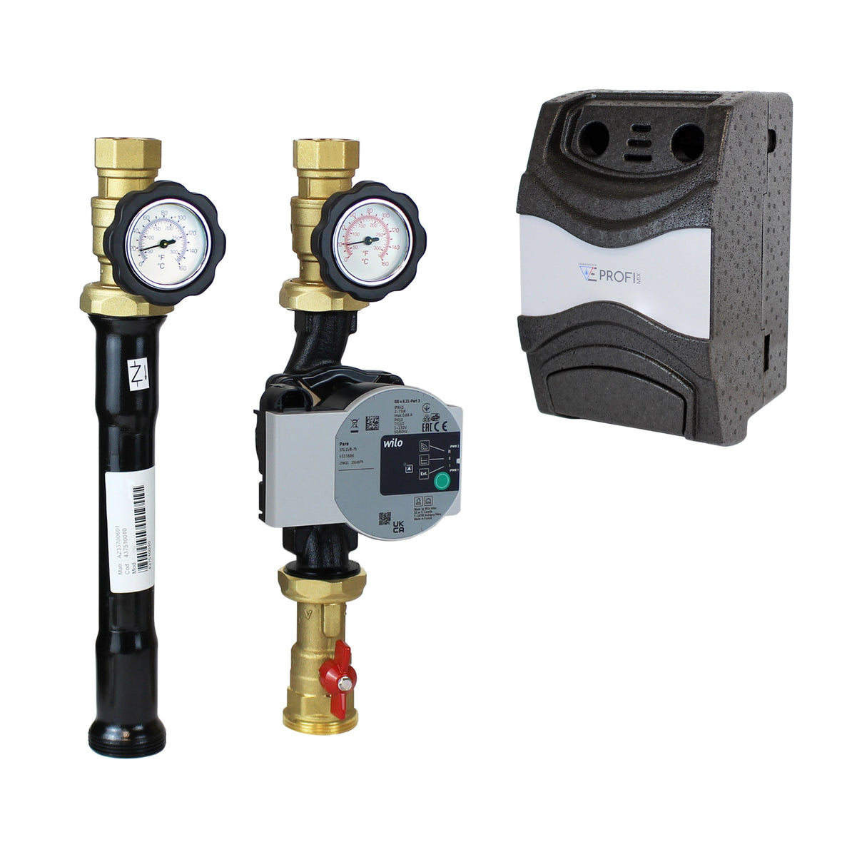 ProfiMix heating circuit pump group directly, with Wilo Para 25/6 high-efficiency pump