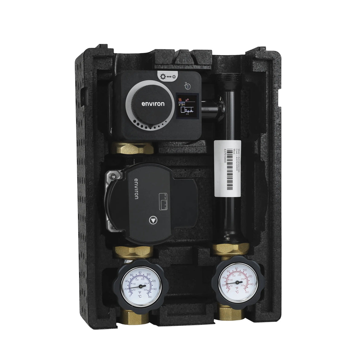 Thermoreflux X Rücklaufanhebung mit elektr. Festwert Stellmotor ENC10 und Environ EcoStar II 25/6