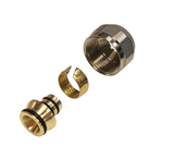 Klemmringverschraubung Eurokonus 3/4" x 16 x 2,0 mm – Messing vernickelt