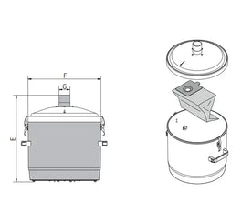 Mini-DUSTLESS Staubabscheider – kompakte Filtration & Geräuschreduktion für kleinere Pelletanlagen