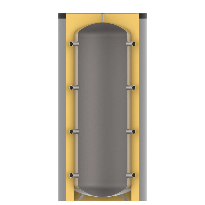 PS 1000 – Pufferspeicher 1000 Liter – ohne Wärmetauscher – abnehmbare Dämmung