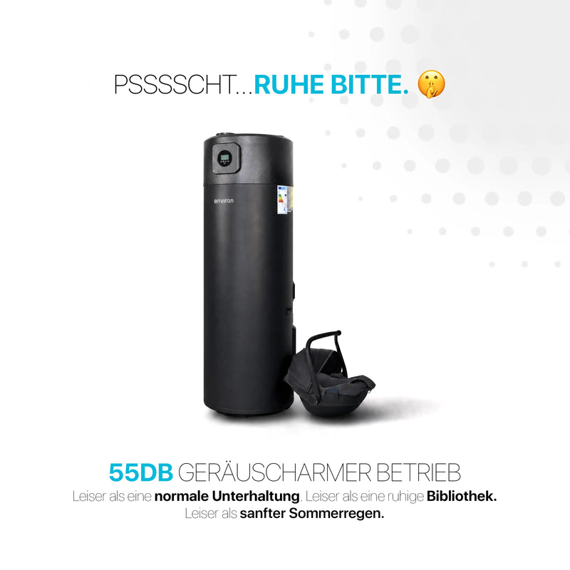 AquaBoost A+ Brauchwasserwärmepumpe 300 Liter – mit Wärmetauscher