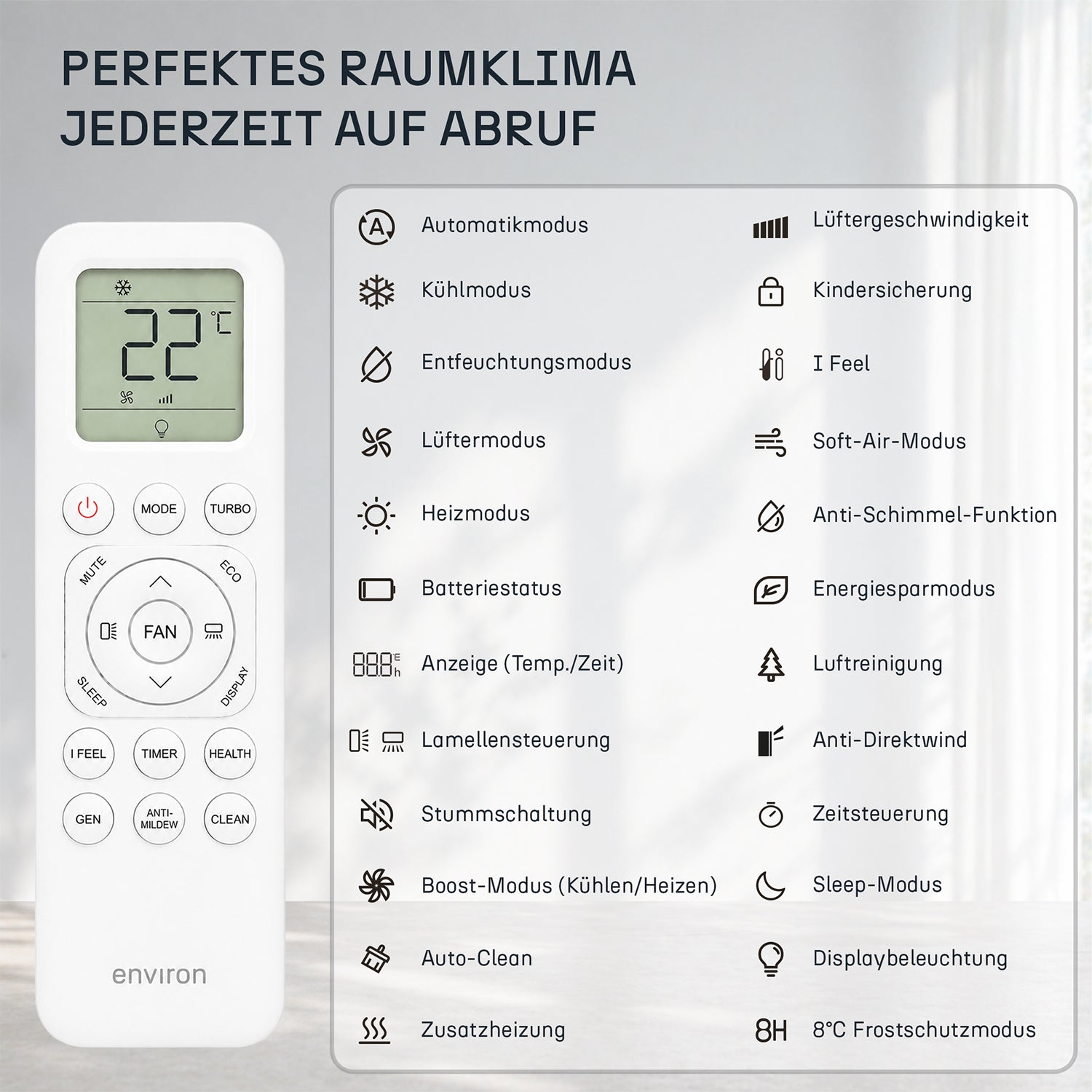 ClimaBoost A+++ Split Klimaanlage Quick Connect 12.000 BTU (3,5 kW) Komplettset