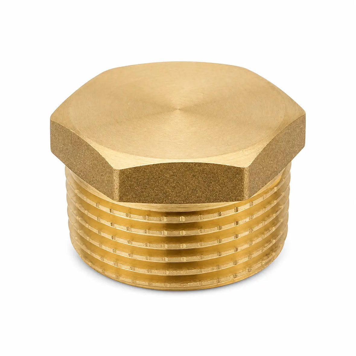 Raccordo filettato in ottone tappo AG – 3/8", 1/2", 3/4", 1", 1 1/4", 1 1/2"