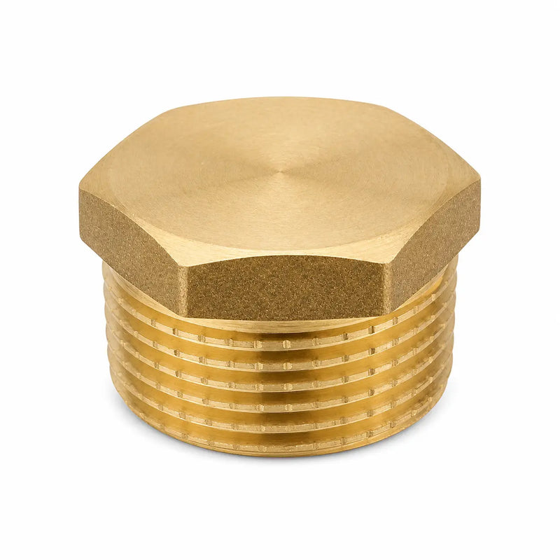 Raccordo filettato in ottone tappo AG – 3/8", 1/2", 3/4", 1", 1 1/4", 1 1/2"