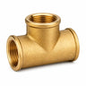 Raccordo filettato in ottone a T IG x IG x IG – 3/8", 1/2", 3/4", 1"