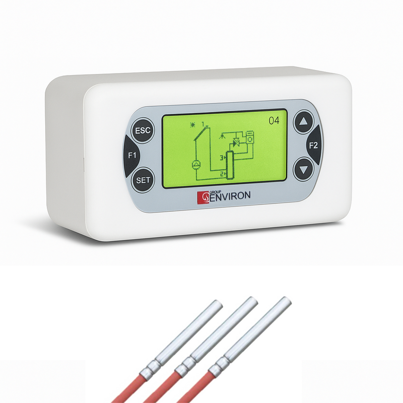 Tsol two-line solar station 2-12 l/min with EcoStar Pro Solar 15/6 and solar controller TSol503 Platinum