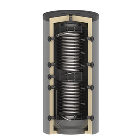 TSP 1000 – Acumulador higiénico 1000 litros – Tubo corrugado de acero inoxidable – Aislamiento desmontable