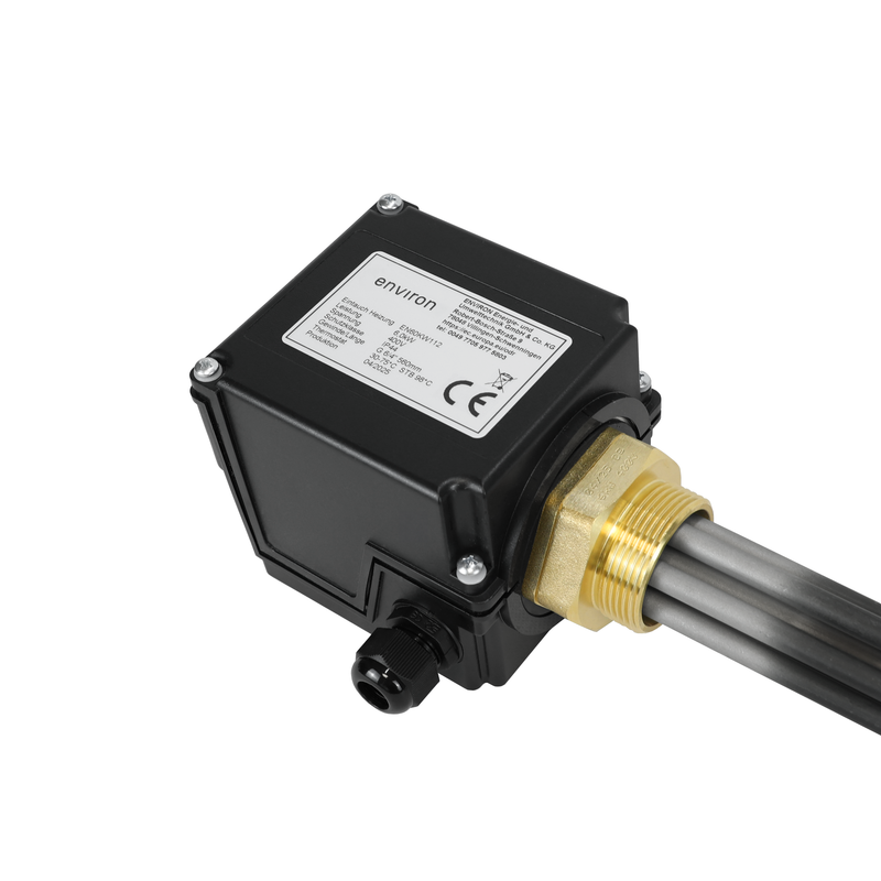 Resistenza elettrica 3 kW – termostato e isolamento – 400V – 1½" maschio