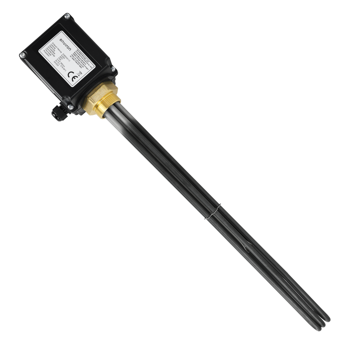Elektroheizstab 2,5 kW – Thermostat & Isoliertrennung – 230V – 1½" AG