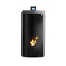 Woody Total Glass – Wasserführender Pelletofen 18 kW | A++ | Metallic | Doppeltür