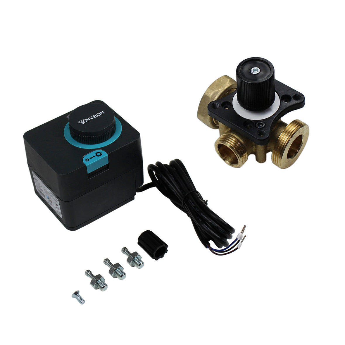 ENVIRON- Miscelatore a 3 vie con attuatore 230v, azionamento elettrico motore miscelatore riscaldamento riscaldamento a pavimento
