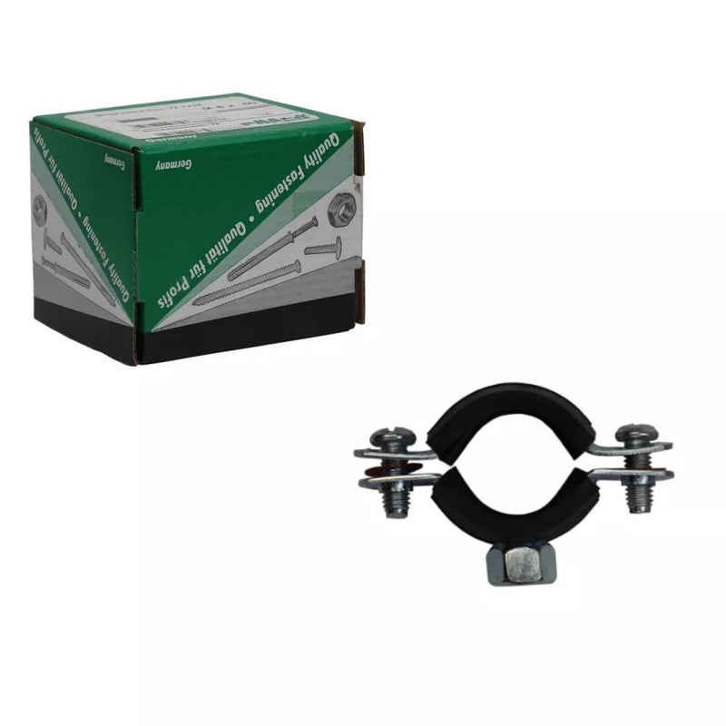 Parco® Rohrschellen + Stockschrauben + Dübel Schallschutz Gelenkrohrschellen