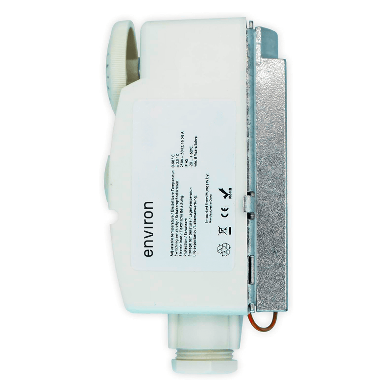 Anlegethermostat Regelbereich 0-90°C mit Spannfeder