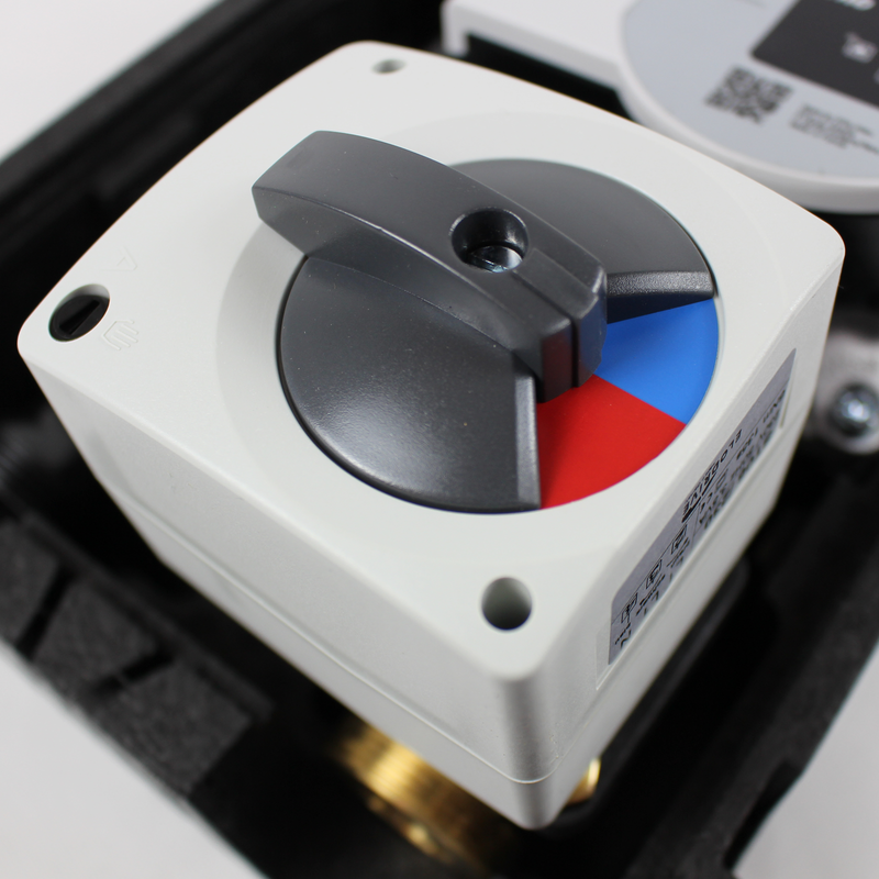 Thermoreflux X Rücklaufanhebung mit elektr. Stellmotor Elodrive und Wilo Para 25/6 Hocheffizienzpumpe