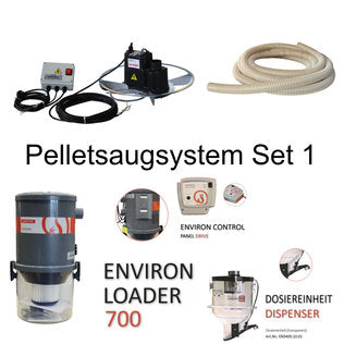 environ Pelletsaugsystem Set 1 – vertikale Pelletentnahme mit Spiderhug & Loader 700