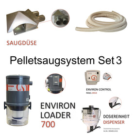Environ pellet suction system set 3 - pellet removal through suction nozzle