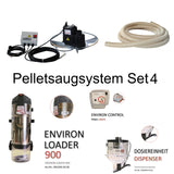 environ Set de sistema de aspiración de pellets 4 – extracción vertical de pellets con Spiderhug y Loader 900