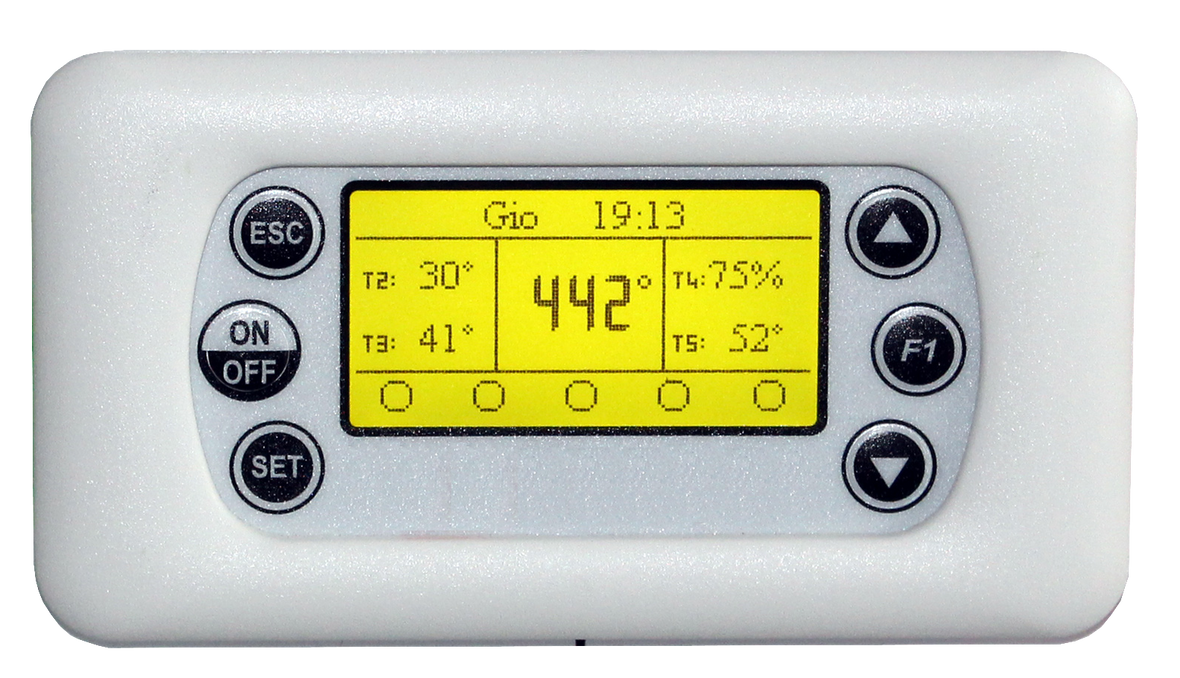 GP500 UNI – regolatore universale di temperatura – 5 ingressi & 5 relè – NTC / PT1000 / Tipo K / 0-10V