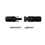 Solarstecker Set MC4 kompatibel – Stecker + Buchse – 2,5 / 4 / 6 mm² – IP67 – 1000V