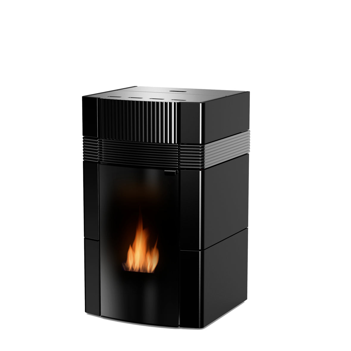 Robin Wood Woody 18 kW – Wasserführender Pelletofen A++ | Schwarze Keramik