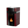 Robin Wood Woody 24 kW – Wasserführender Pelletofen A++ | Bordeaux Keramik