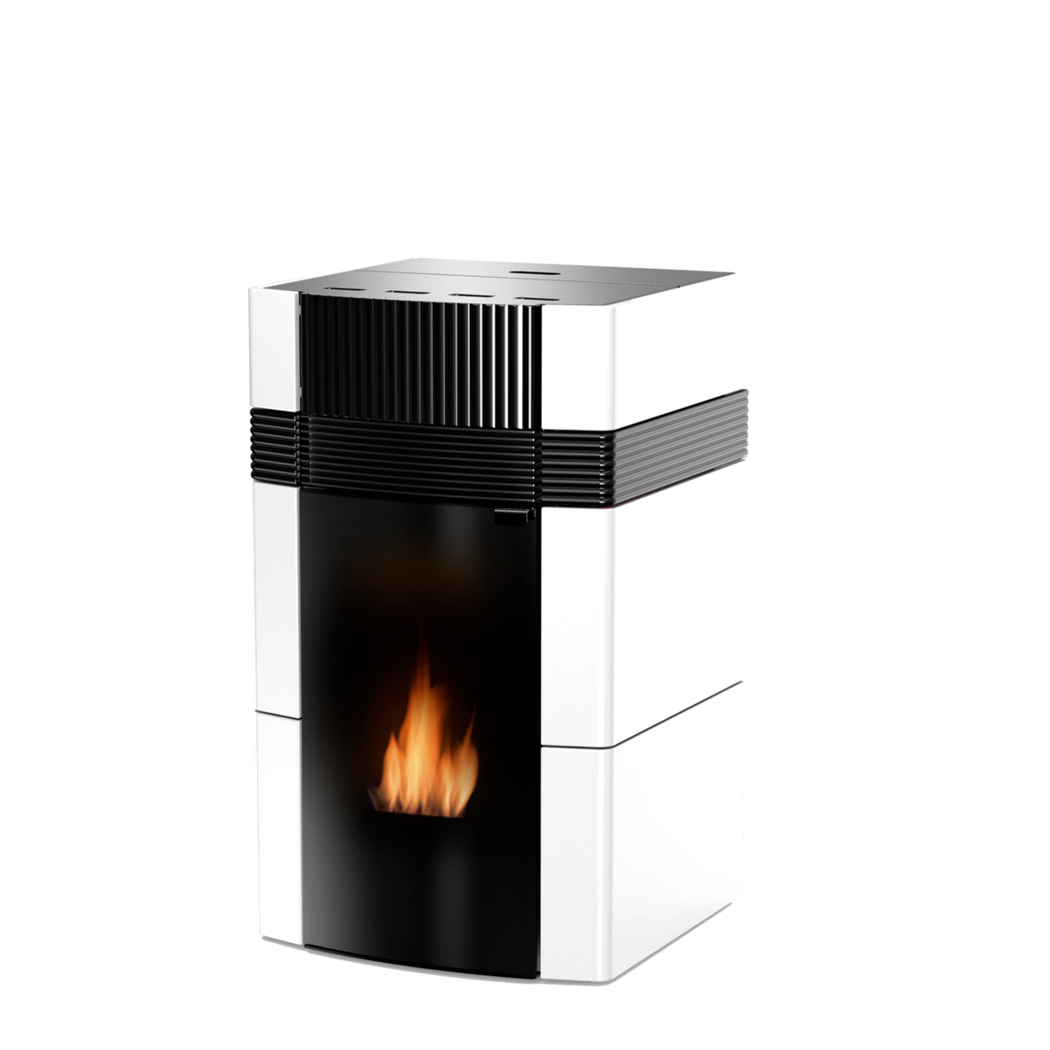 Robin Wood Woody 18 kW – Wasserführender Pelletofen A++ | Weiße Keramik